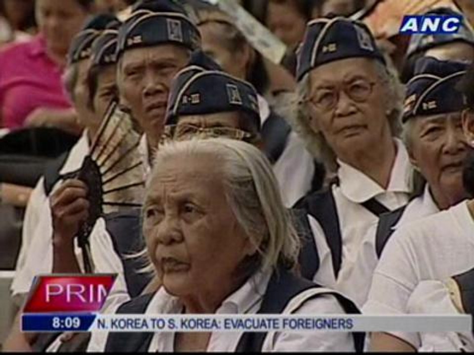 Aquino announces additional benefits for war veterans