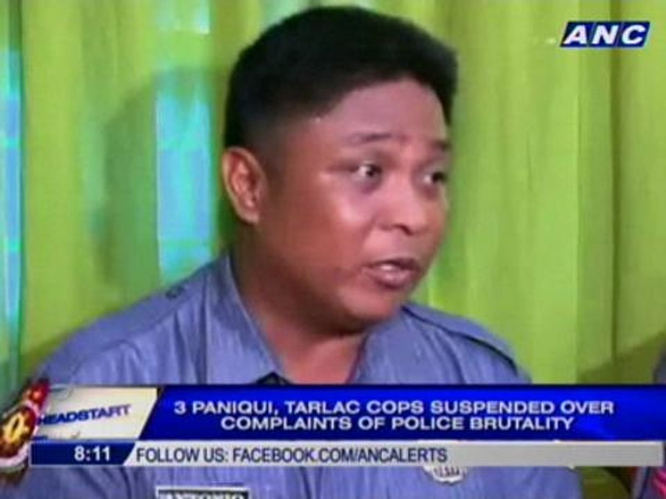 3 Paniqui, Tarlac cops suspended over complaints of police brutality