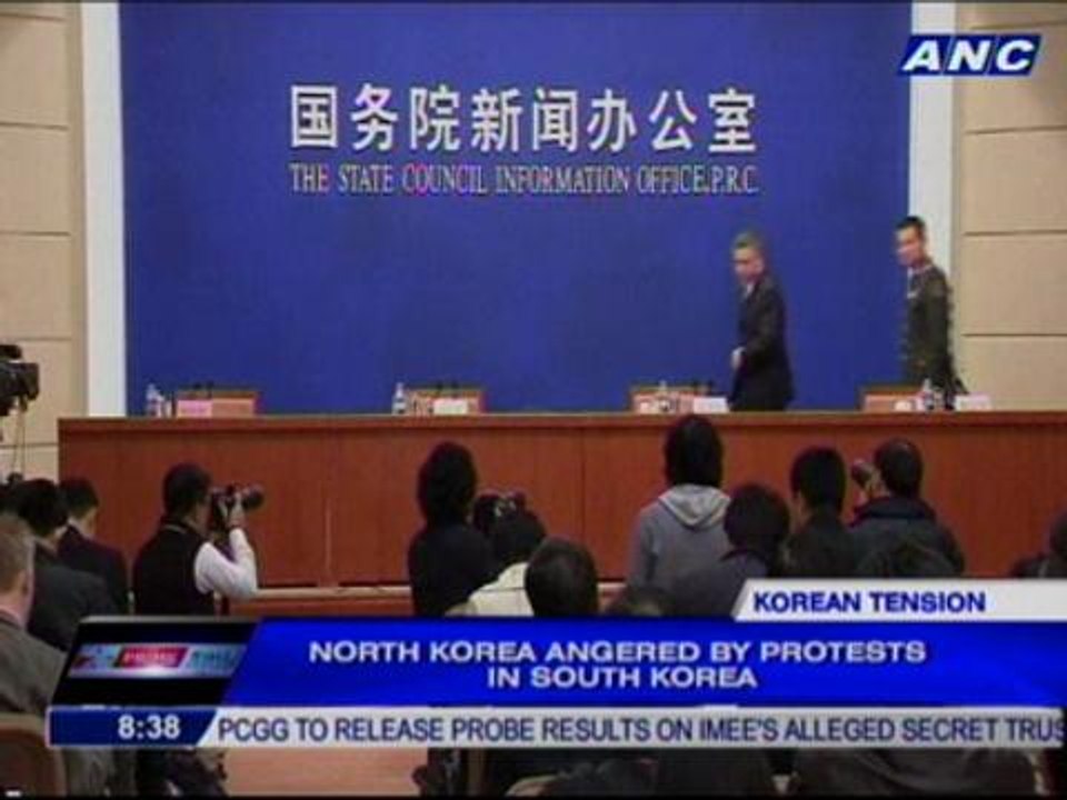 North Korea angered by protests in South Korea