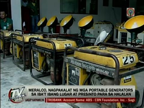 Meralco readies generators for May 13 polls