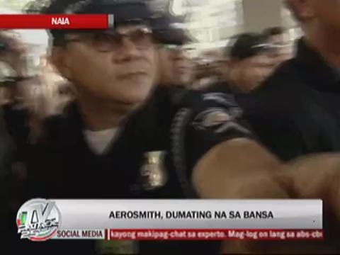 Rock band Aerosmith arrives in Manila