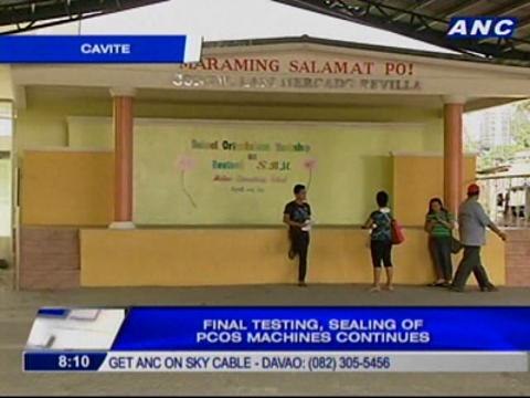 Final testing and sealing of PCOS machines continue