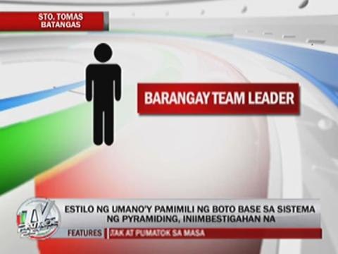 New vote-buying scheme in Batangas probed