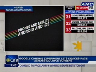 Google Chrome experiment lets devices race across multiple screens