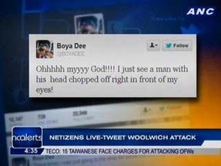 Rapper live-tweets Woolwich attack