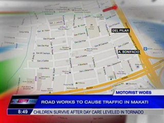 Road works to cause traffic in Makati