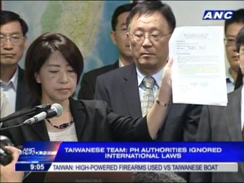 Taiwanese team says PH authorities ignored int'l laws