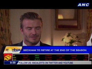 Beckham to retire at the end of the season
