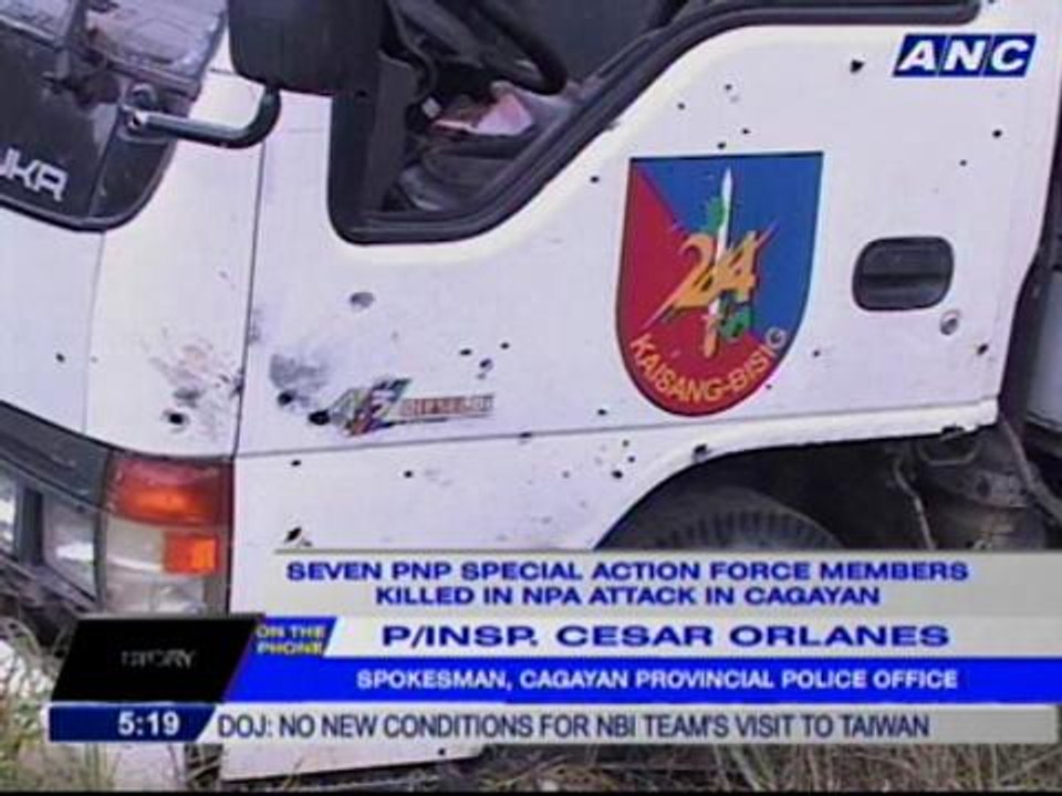 7 PNP Special Action Force members killed in NPA attack in Cagayan