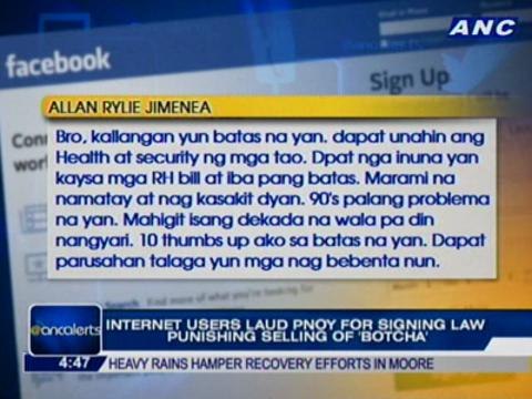 Internet users laud PNoy for signing law punishing selling of 'botcha'