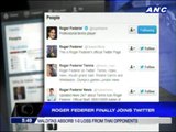 Tennis star Federer joins Twitter