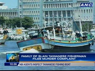 Download Video: NBI agents inspect Taiwanese boat, interview slain fisherman's companions