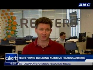 Tech firms building massive headquarters