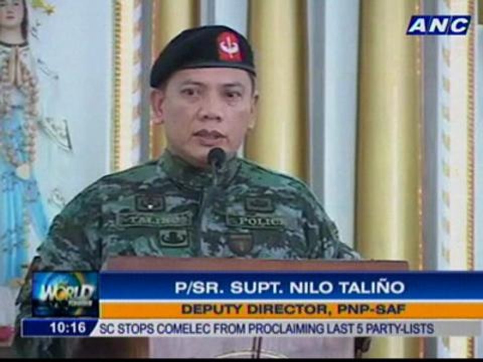 8 cops killed in NPA ambush honored in memorial service