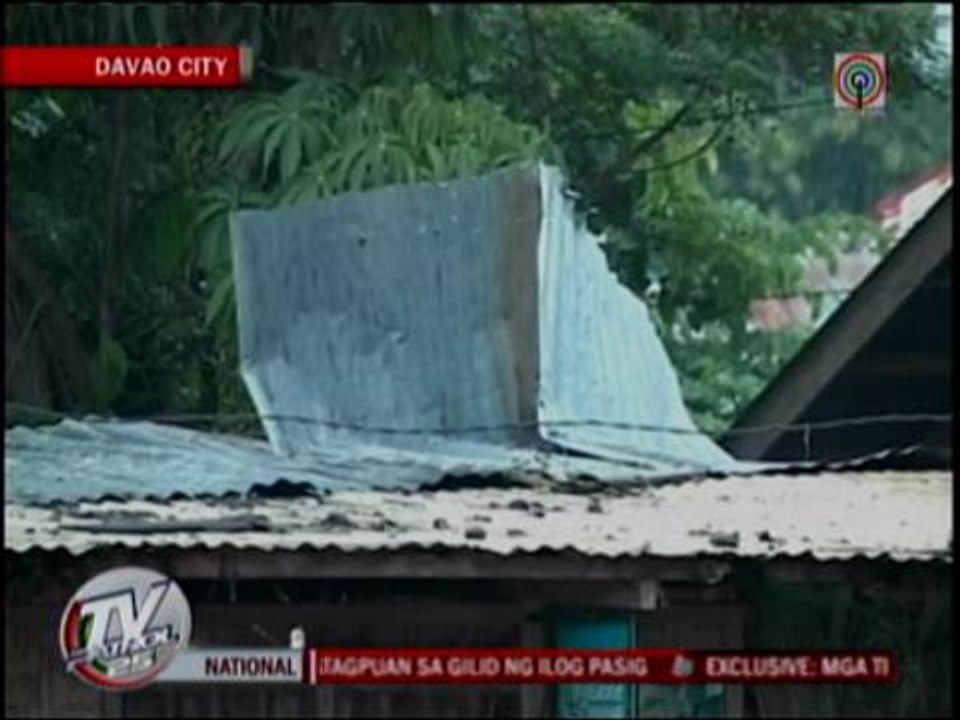 'Freak tornado' hits Davao