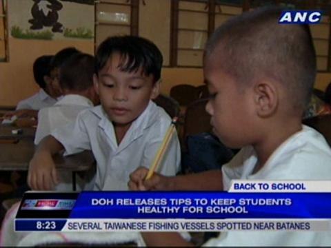 DOH's tips on keeping students healthy for school