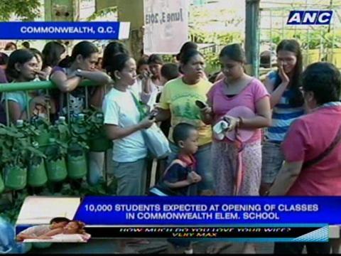 10,000 students expected at opening of classes in Commonwealth Elem. School