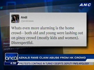 Azkals fans claim abuse from HK crowd