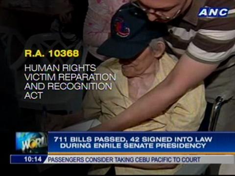 711 bills passed, 42 signed into law during Enrile Senate Presidency