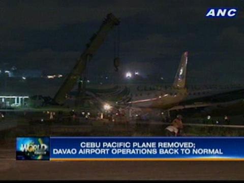 Davao airport operations back to normal