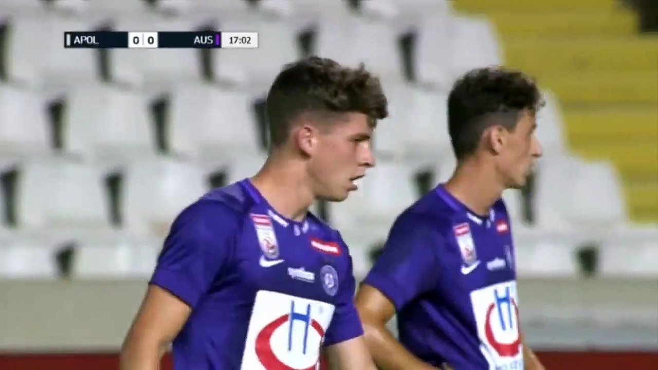 Maudo GOAL - Apollon 0-1 Austria Wien [2-2 on agg.] - 15082019