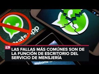 Siguen fallas en WhatsApp