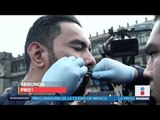 Se cose los labios en protesta en Palacio Nacional | Noticias con Ciro Gómez Leyva
