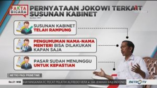 Kabinet Kerja Jokowi-Ma'ruf Telah Disusun (1)