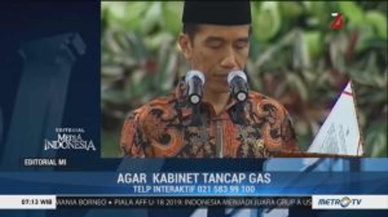 Agar Kabinet Tancap Gas