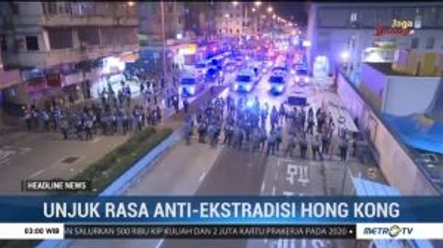 Bentrok Demonstran Hong Kong dan Polisi Kembali Terjadi