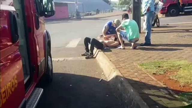 Jovem sofre fraturas ao cair de bicicleta no Bairro Floresta