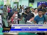 Airport operations in Davao back to normal