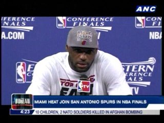Miami joins San Antonio in NBA Finals