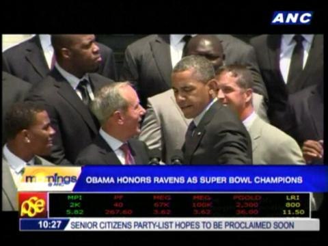 Obama honors Ravens as Super Bowl champs