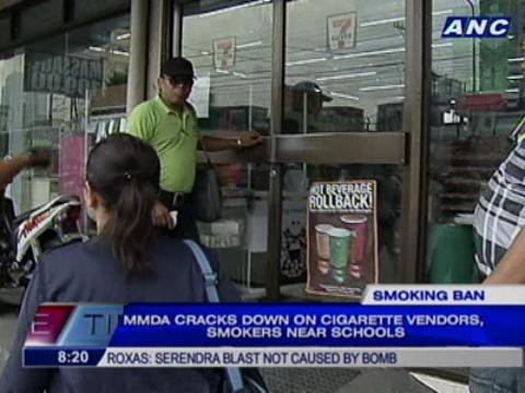 MMDA cracks down on cigarette vendors, smokers near schools