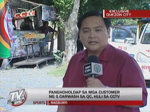 Violent car wash robbery caught on CCTV