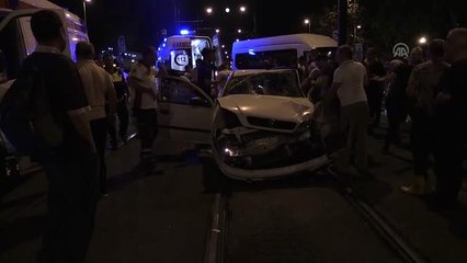 Fatih'te trafik kazası: 7 yaralı