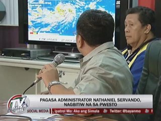 PAGASA chief Servando quits