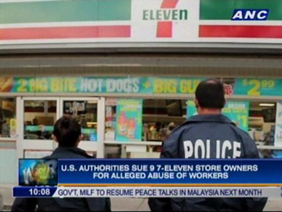 US authorities sue 9 7-Eleven store owners for alleged abuse of workers