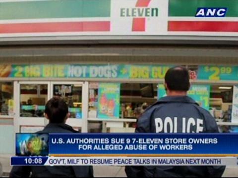 US authorities sue 9 7-Eleven store owners for alleged abuse of workers