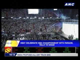 Heat celebrate NBA title with parade in Miami