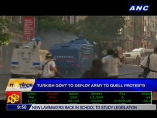 Turkish gov't to deploy army to quell protests