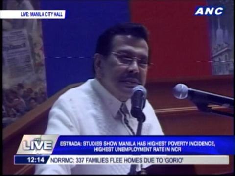 Erap maintains innocence in oath-taking