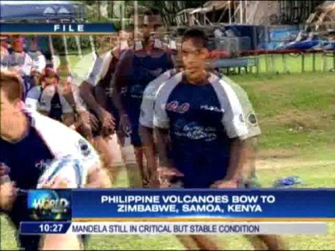 Philippine Volcanoes bow to Zimbabwe, Samoa, Kenya