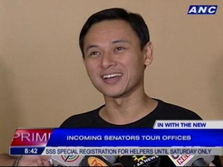Incoming senators tour offices