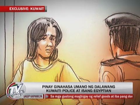 Pinay cries rape by cops, Egyptian in Kuwait
