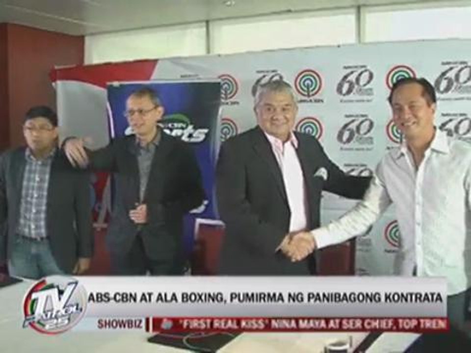 ABS-CBN at ALA boxing, pumirma ng panibagong kontrata