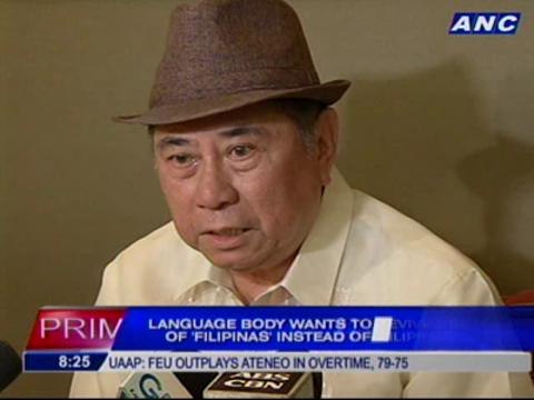 Language body wants to revive use of 'Filipinas' instead of 'Pilipinas'