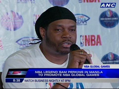 NBA Legend Sam Perkins in Manila to promote NBA Global Games
