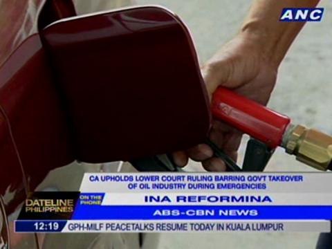 CA upholds lower court ruling barring gov't takeover of oil industry during emergencies